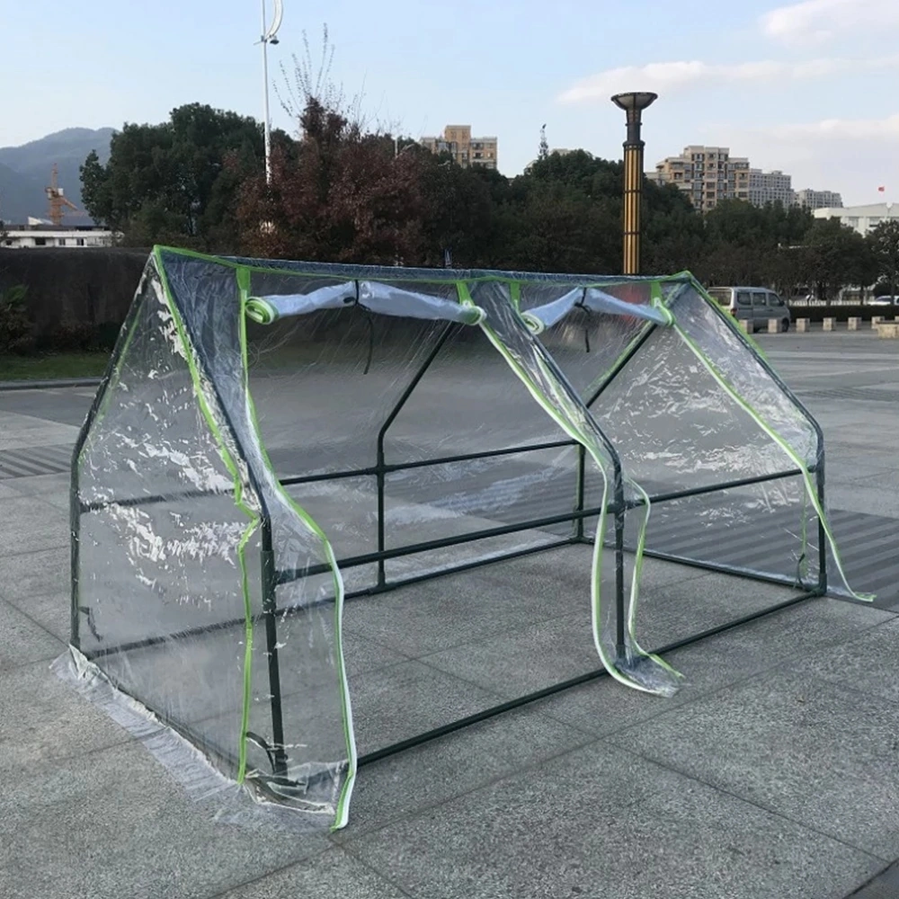 180X90X90cm Greenhouse with PVC Transparent Plant Cover and Frame for Indoor Outdoor Gardens Vegetable Plant Seeds Growing