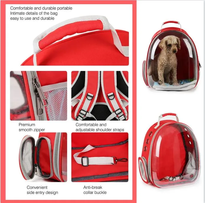 Custom Color Logo Foldable Portable Soft Pet Carrier Dog Cat Travel Bag Backpack