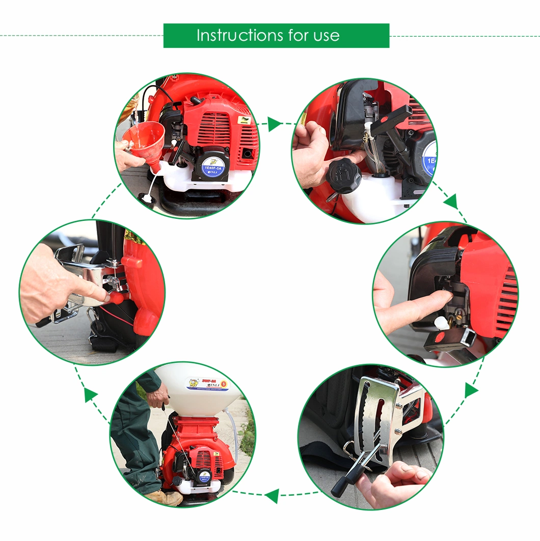 Knapsack Backpack Mist Duster and Duster Machine Mist Blower Mistblower Sprayer 26L /Backpack Agricultural Power Sprayer Gasoline Engine Garden Sprayer