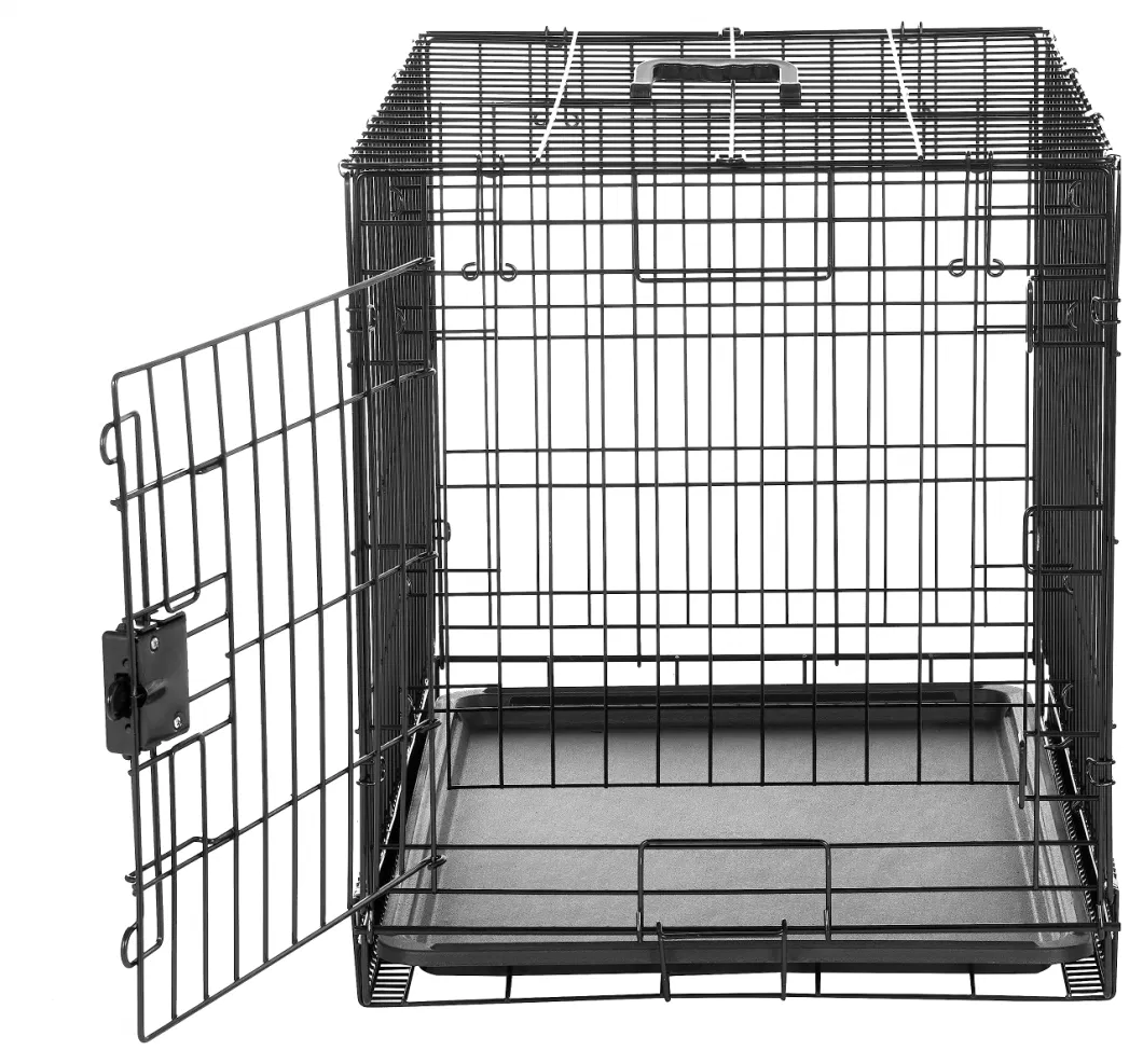 Amazon Basics Foldable Metal Wire Dog Crate with Tray Single Door Cage