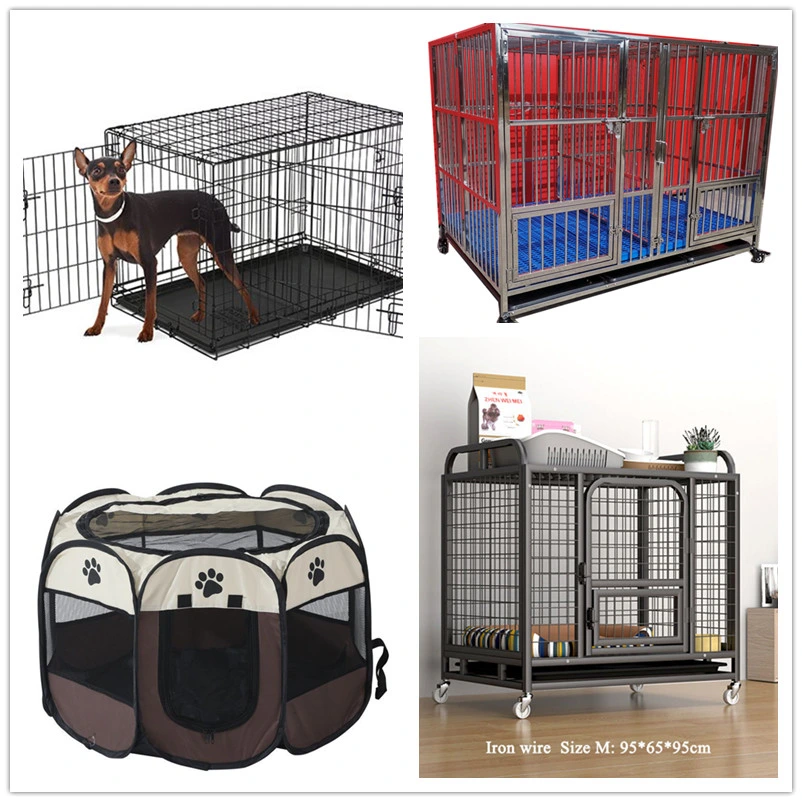 Custom Jaulas PARA Perros Outdoor Plastic Portable Folding Heavy Duty Dog Collapsible Travel Crate Animal Cages Cat Dog Cage