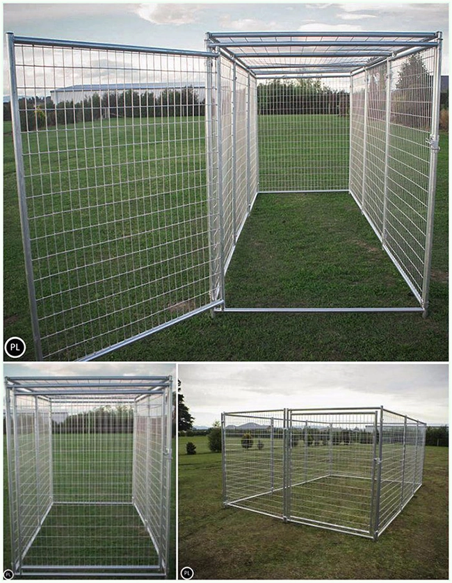 Portable Galvanized Outdoor Welded Wire Dog Kennels