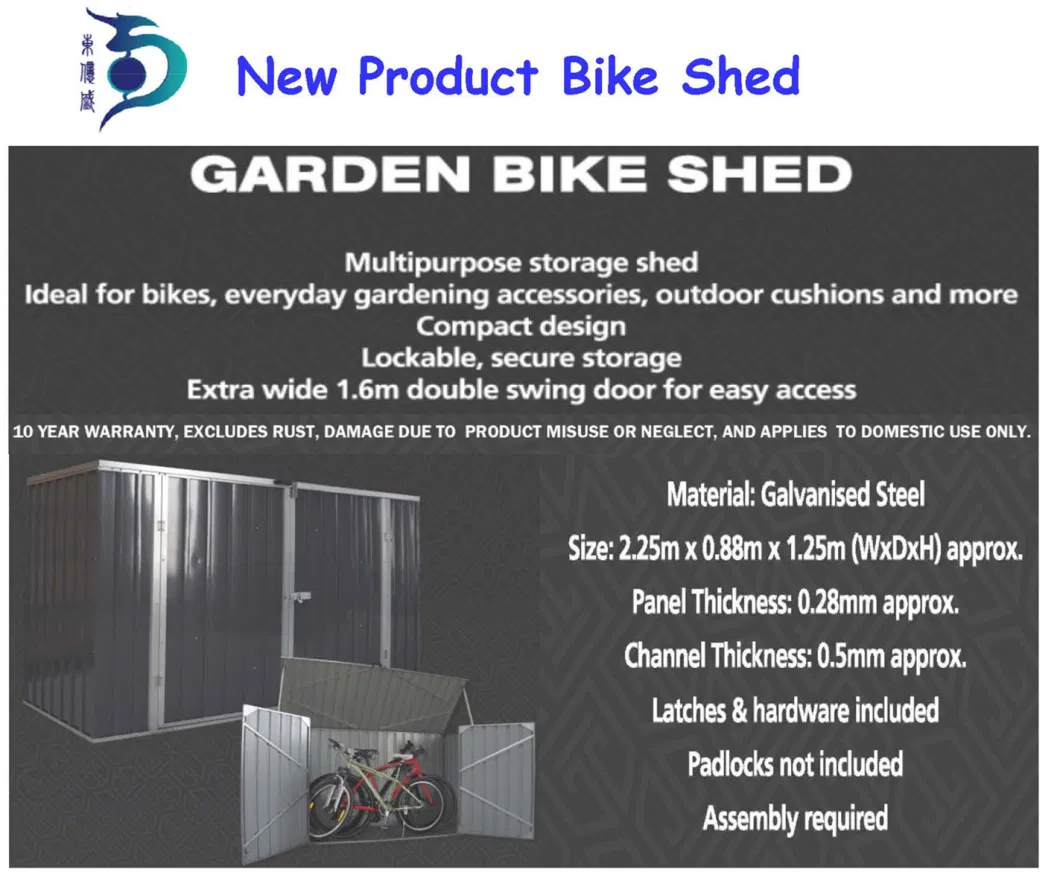 DIY Storage Shed Garden Metal Shed RDS3650-C2