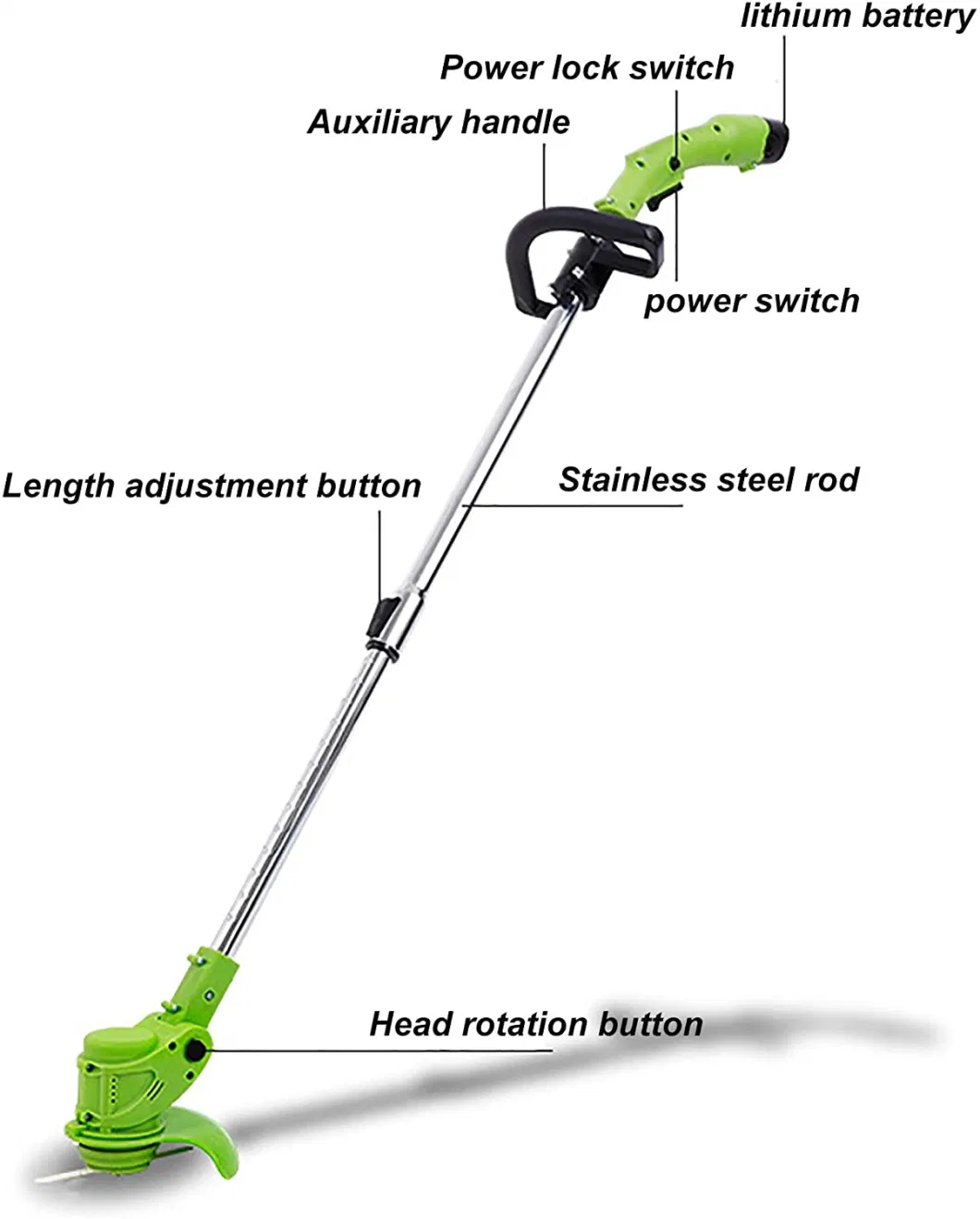 12V Li-ion Battery Cordless/Electric Garden Grass Shear&Hedge Trimmer-Power Tools