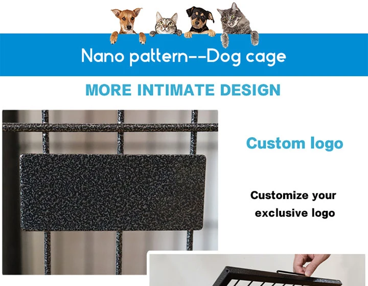 Wholesale Collapsible Dog Cage Stackable Heavy Duty Iron Dog Crate