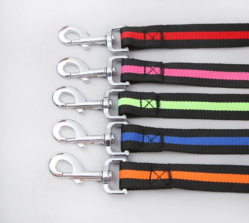 Colorful Harness Adjustable Pet Leash with Stainless Steel Buckles Puppy Dog Leash