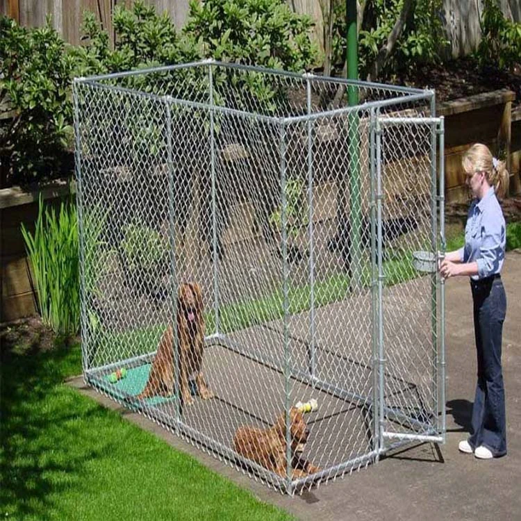 Collapsible Heated Iron Fence Dog Yard Kennel XL Large Kennels for Dogs Pet Gates &amp; Pens