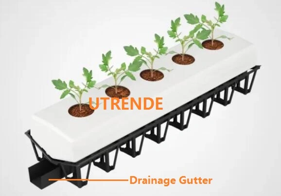 Agriculture Indoor Greenhouse Farmland Hydroponic Planting System Plastic Drainage Gutter