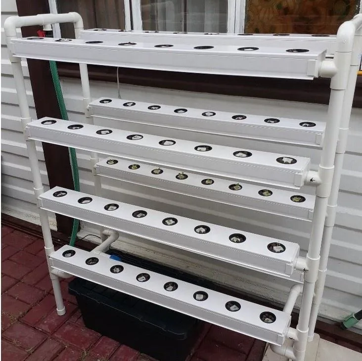 Hydroponic Growing System PVC Nft Channel Indoor Vegetable Growing Tower