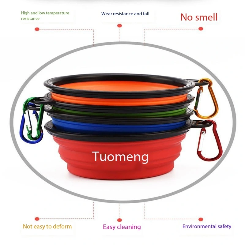 Collapsible Dog Bowls for Travel, Dog Portable Water Bowl for Dogs Cats Pet Foldable Feeding Watering Dish for Traveling Camping Walking
