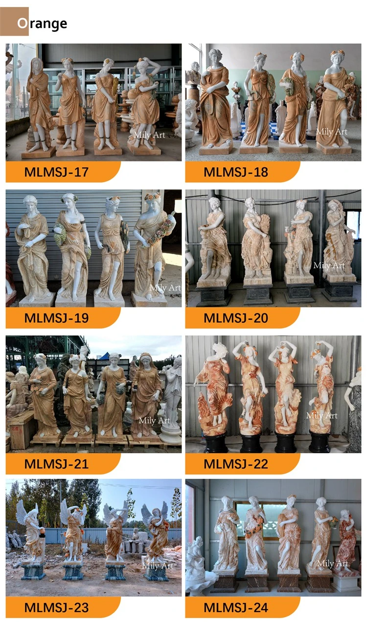 Outdoor Hand-Carved Home Decor Sculpture Art Marble Statue