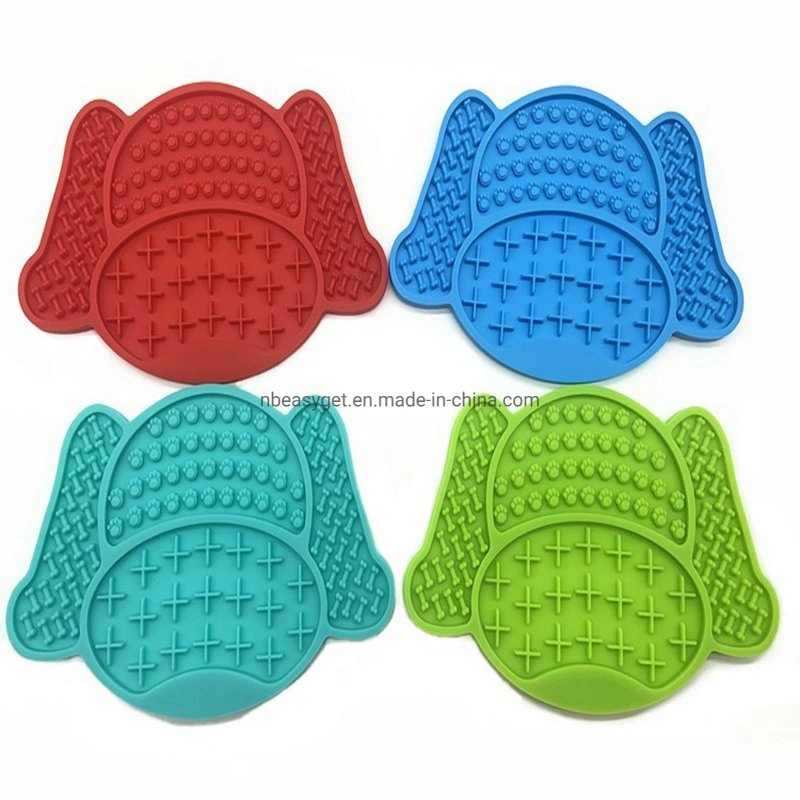 Lick Mat for Dogs Slow Feeder Bowl, Pet Lick Mat for Anxiety Reduction, Dog Lick Pad for Treats &amp; Grooming, Use in Shower &amp; Bath with Suction Cup Esg12777