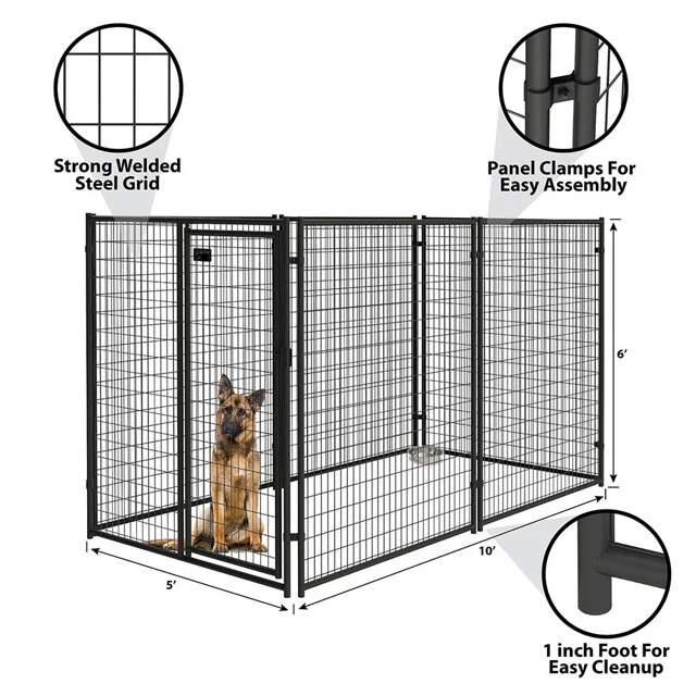 Heavy Duty Dog Cage Strong Lockable Access Dog Cage