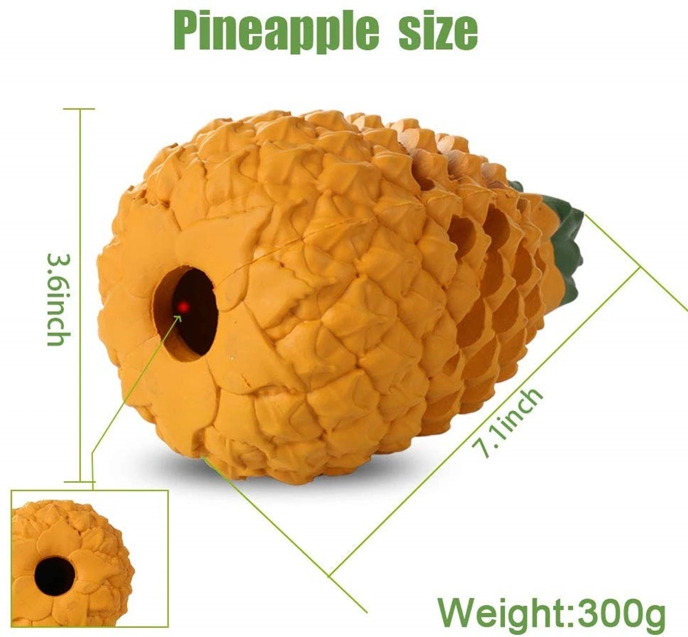Tough Pineapple Dog Chew Toys Food Grade Non-Toxic Puppy Toys for Aggressive Chewer