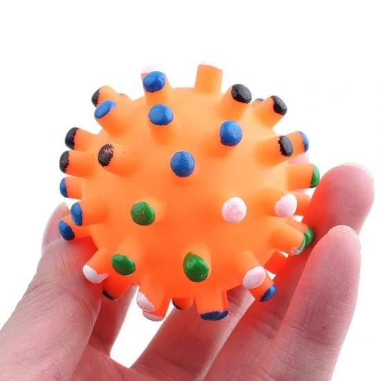 Rubber Pet Cleaning Balls Toys Ball Chew Toys Tooth Cleaning Balls Food Dog Toy