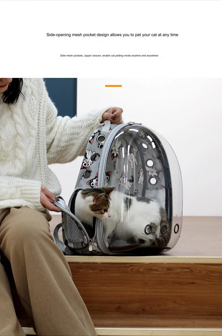Cat Bubble Backpack Space Capsule Astronaut Clear Window Pet Travel Carrier Backpack