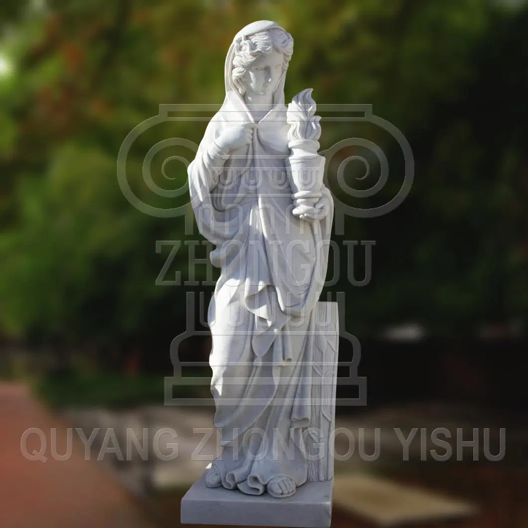 Hand Carved Marble Stone Four Season God Statues Garden Decoration Sculpture