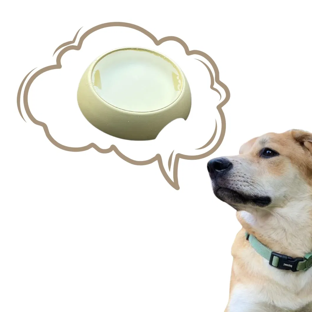 Pet Water Basin Anti-Upset Dog Food Bowl Plant Bamboo Fiber Bowl