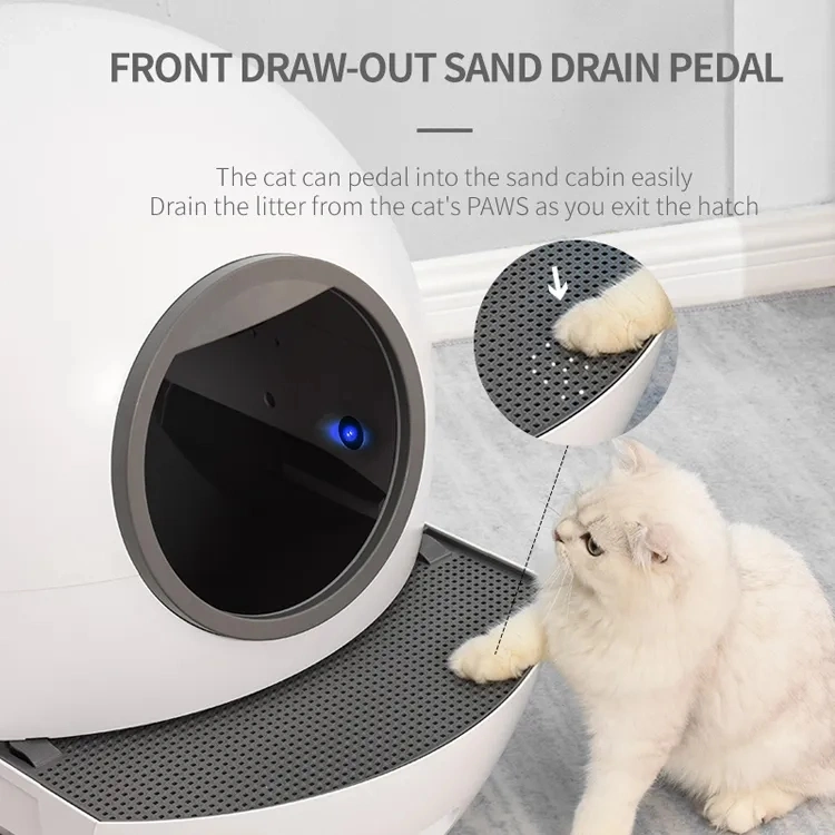 Intelligent APP WiFi Control Full Automatic Cat Litter Tray Smart Self Cleaning Cat Litter Box UV Disinfection Cat Toilet Robbot