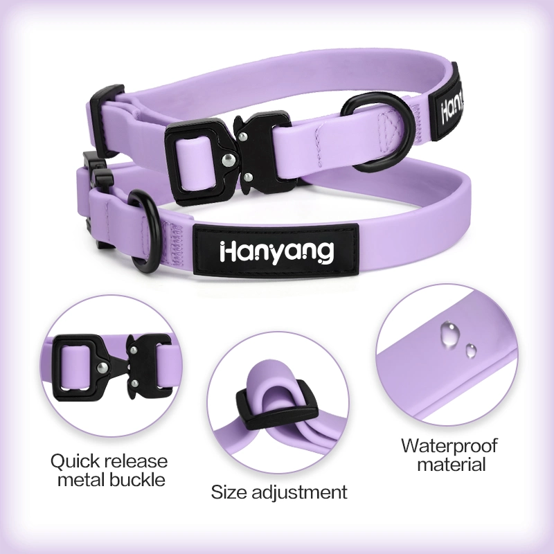 Hanyang New Release Many Colors Super Waterproof Dog Harness Puppy Pet Dog PVC Harness PVC Collar Dog Leash