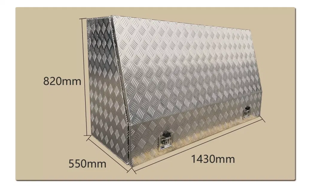 Aluminum Alloy Outdoor Dog Bed with Ute Canopy Tool Box