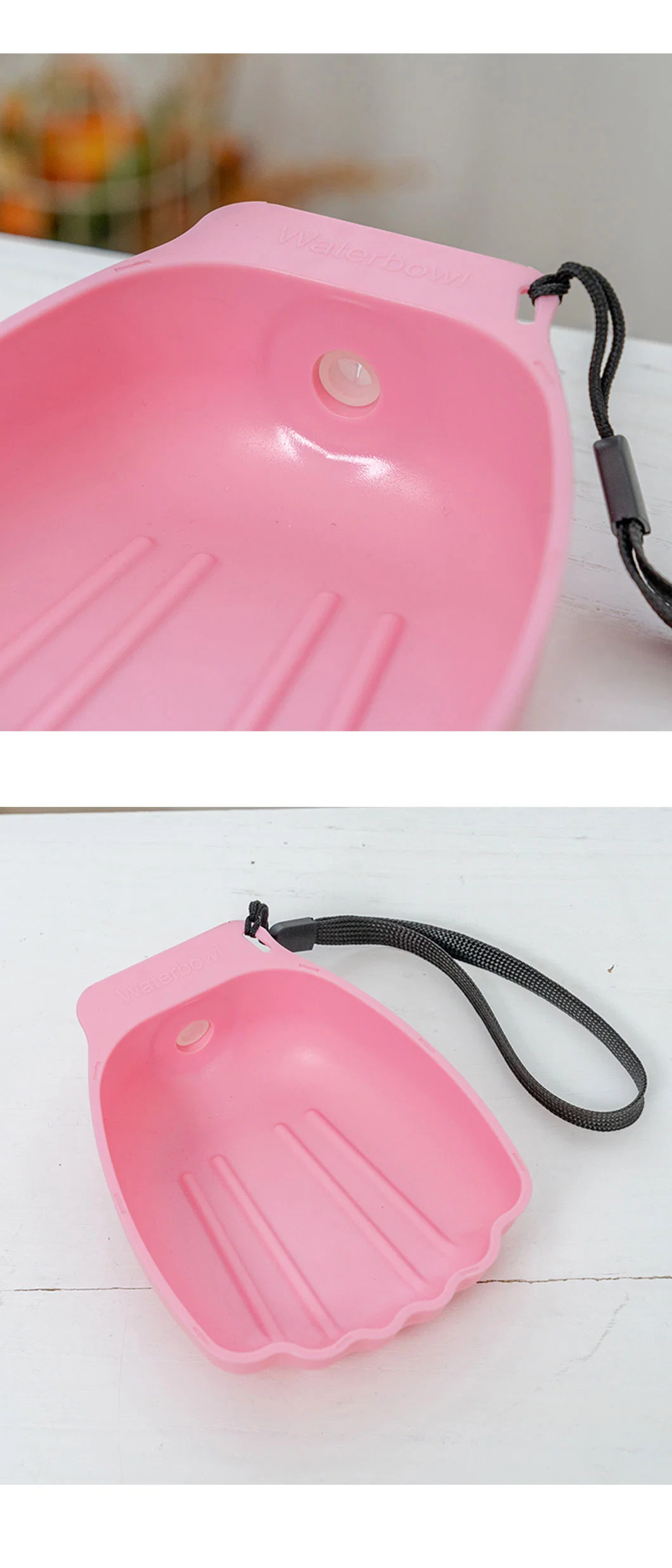Rena Pet Outdoor Travel Fashion Portable Cat Dog Water Bowl with Different Shape