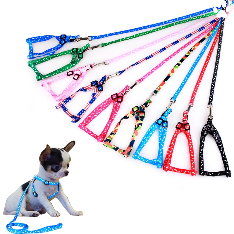 Adjustable Pet Harness Leashes Puppy Collar Leash for Small Dogs