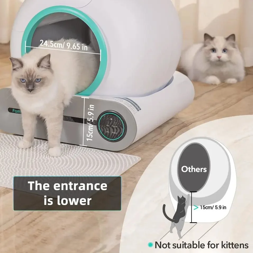 Self Cleaning Enclose WiFi Control Smart Automatic Pet Cat Litter Box