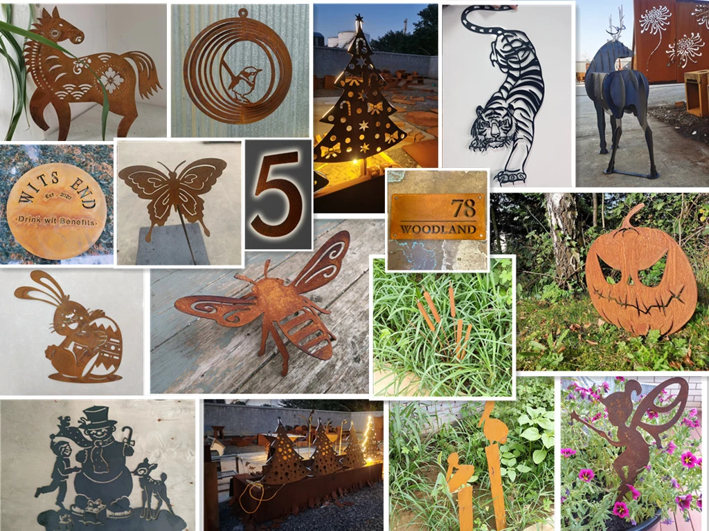 Metal Art Wholesale Landscape Architecture Company Rusty Metal Garden Ornaments