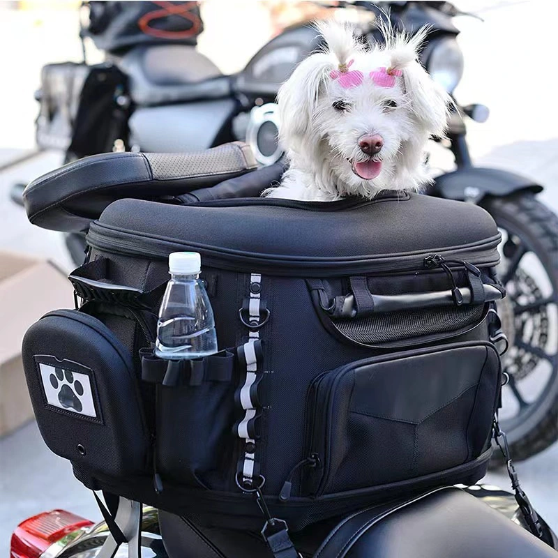 Portable Weather Resistant Bike Pet Dog Cat Carrier Bag Crate for Passenger Seat