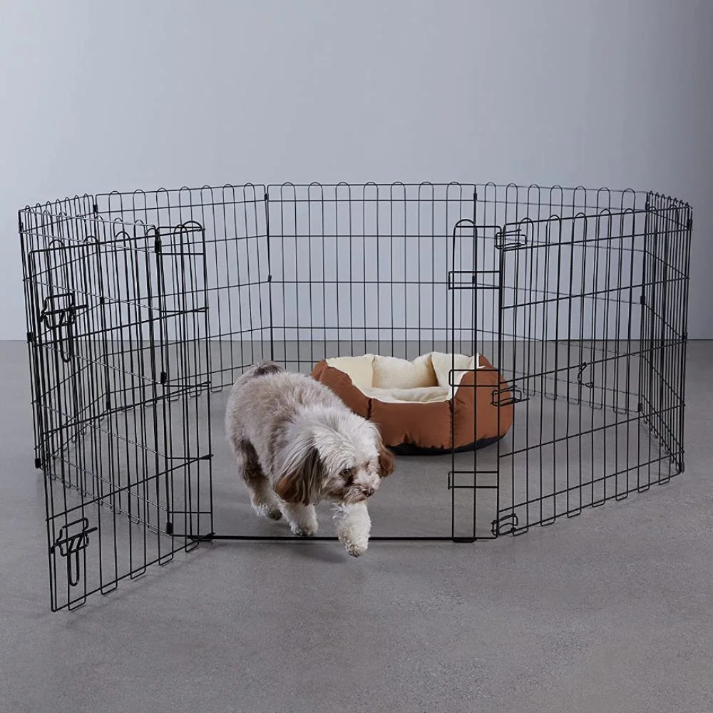 24 Inch Portable Safety Pens Folding Dog Playpen with Single Door