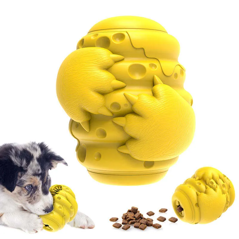 Eco-Friendly Paw Ball Pet Chew Dispenser Indestructible Interactive Toy