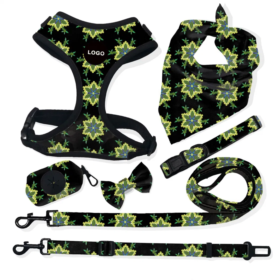 Customized OEM Pet Dog Harness Neoprene Padded Pet Dog Collar Harness Quick Release Multi-Size for Pet Dog