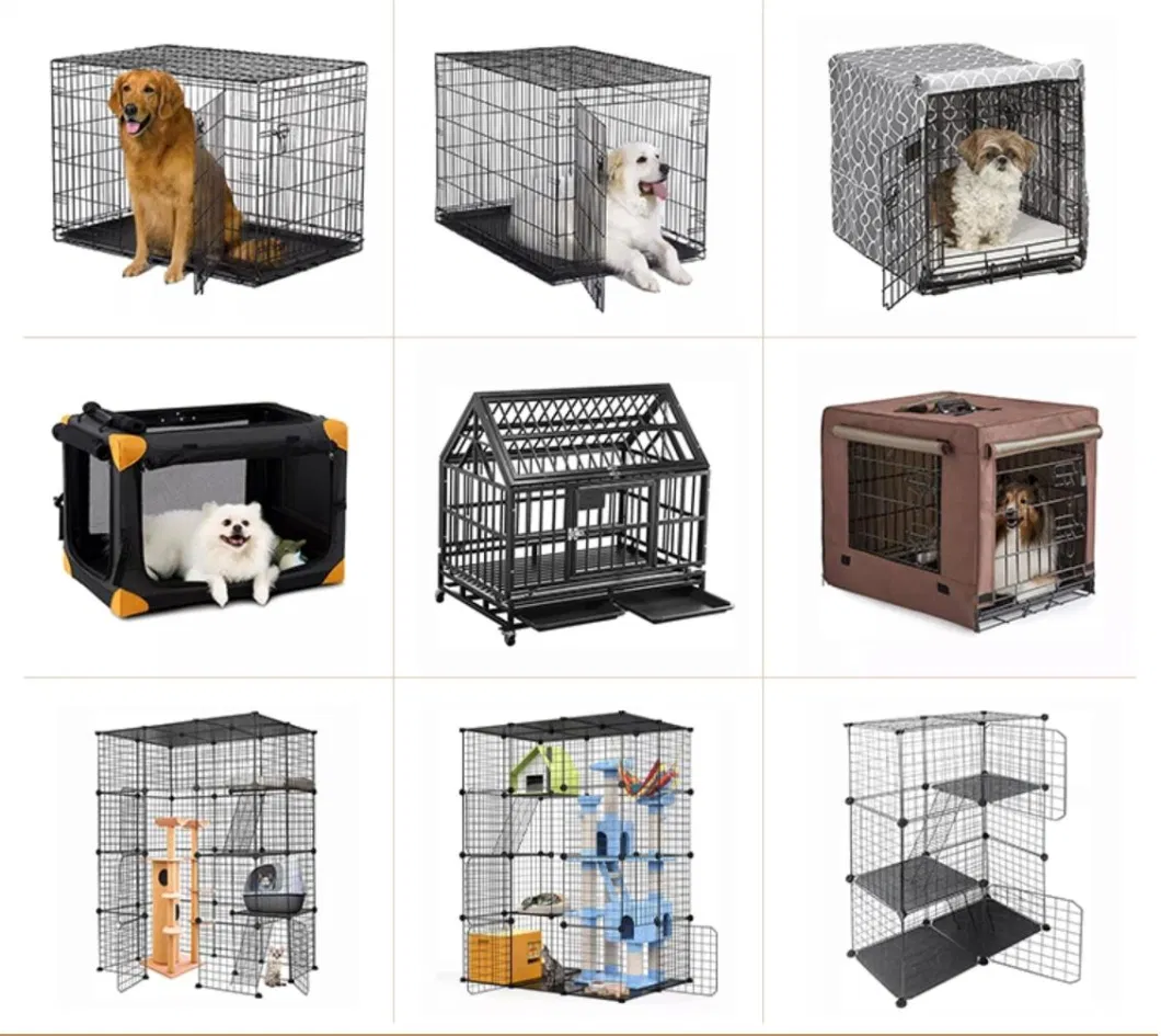 30-Inch Single Door Metal Folding Dog Crate with Removable Tray