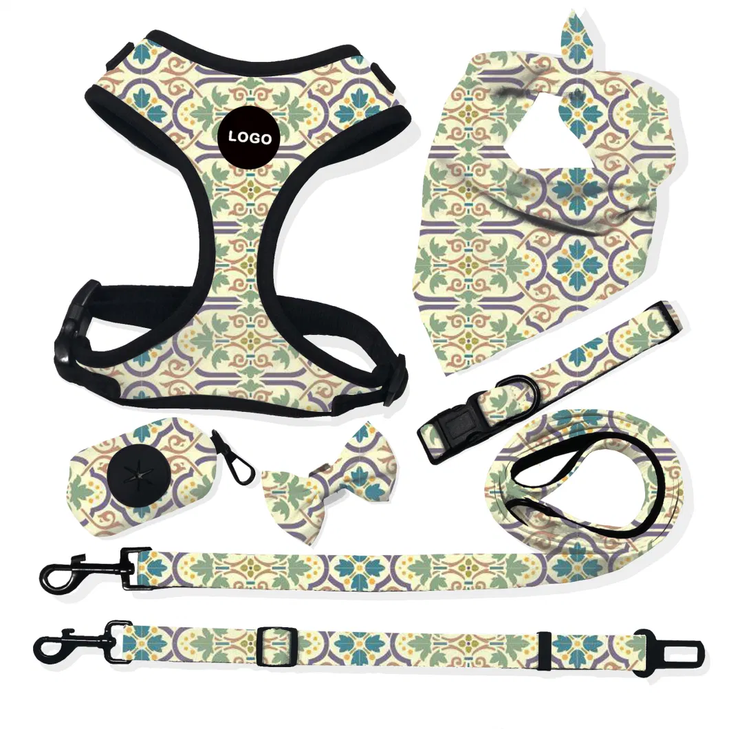 Customized OEM Pet Dog Harness Neoprene Padded Pet Dog Collar Harness Quick Release Multi-Size for Pet Dog