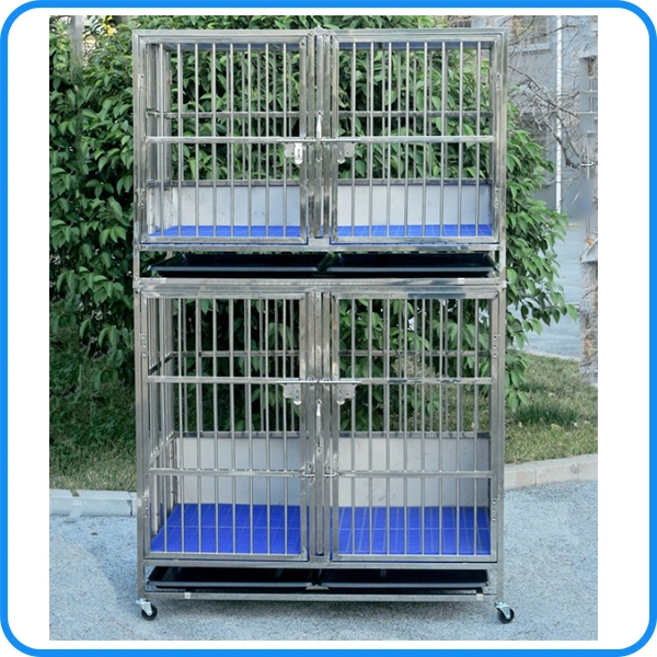 Pet Supply Product Stainless Steel Folded Pet Kennel Dog Cage