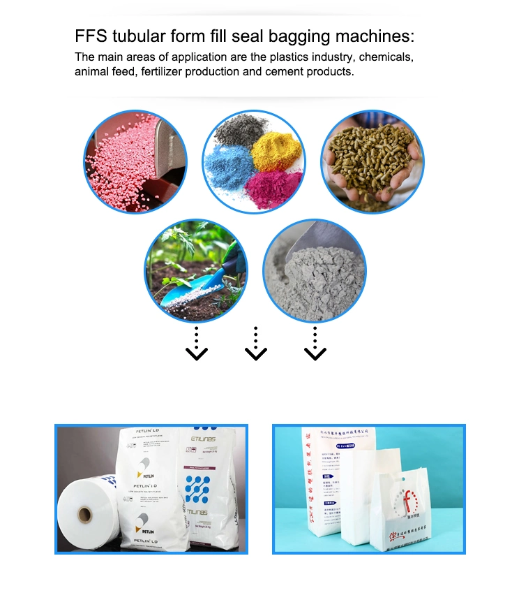 25kg-50kg Ffs Bagging Machine for Organics Bark, Compost, Mulch, Soils, Substrates, and Wood Pellets