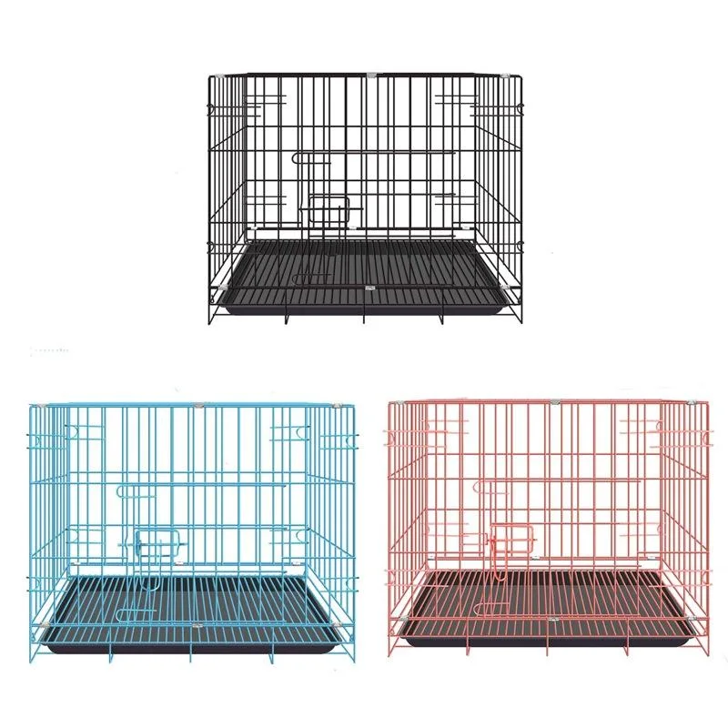 Wholesale Decorative Crates Wooden Stainless Steel Heavy Duty Pet Cage Furniture Dog Kennels Stackable Dog Cages
