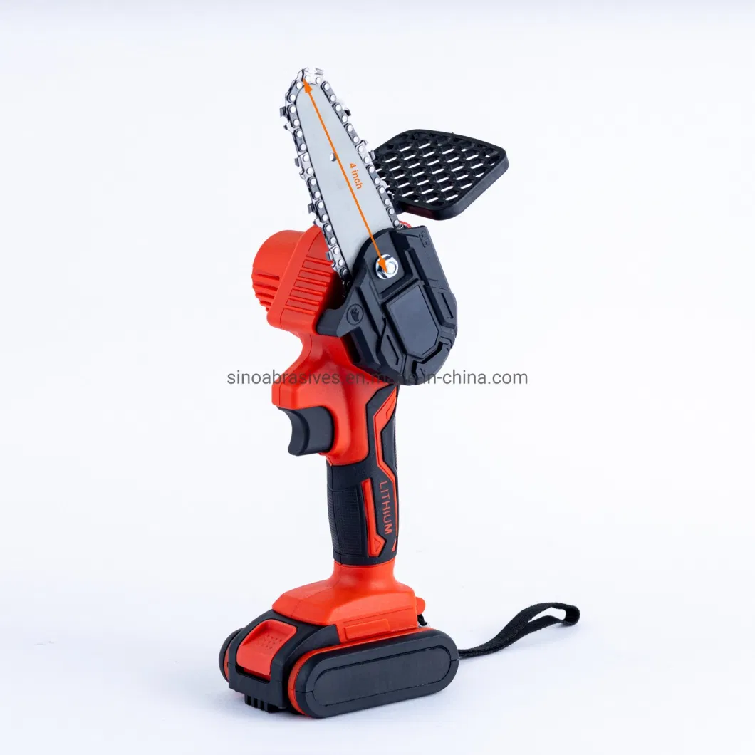 Electric Chain Saw 4 Inch 21V Brushless Pruning Saw Electric Saws Garden Mini Saw Wood Cutter Power Tool for Makita 18V Battery