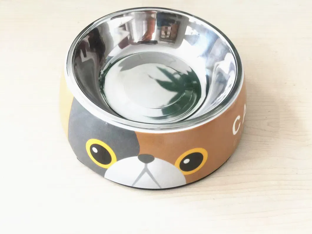 Disconnect-Type Wholesale Custom OEM/ODM Stainless Steel Plastic Melamine Small Dog Bowl for Pets Food and Water