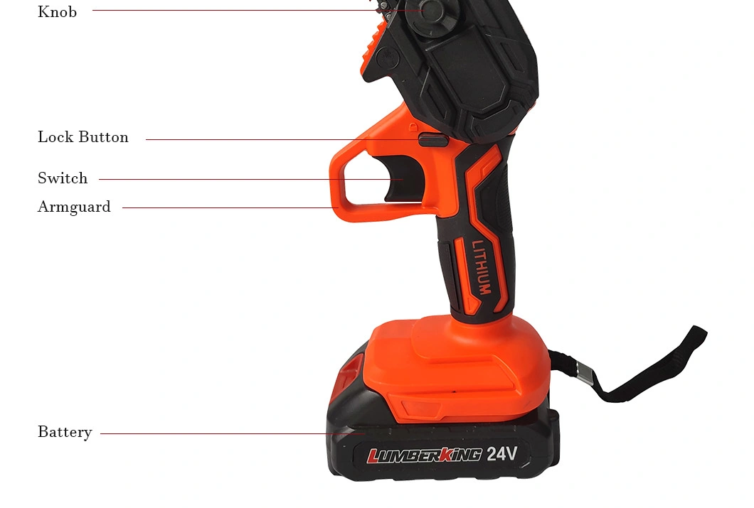 Power Garden Tools Portable Chainsaw Lithium Battery Cordless Mini Electric Chainsaw
