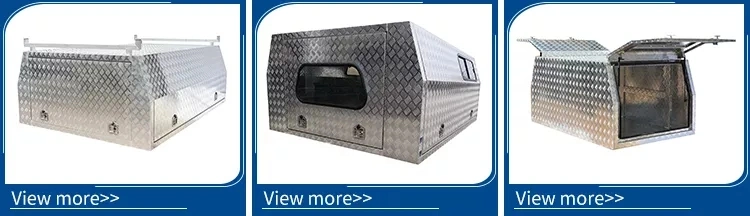 Aluminium Canopy Toolbox Diamond Checker Plate Dog Boxes Truck Toolbox Ute Canopy