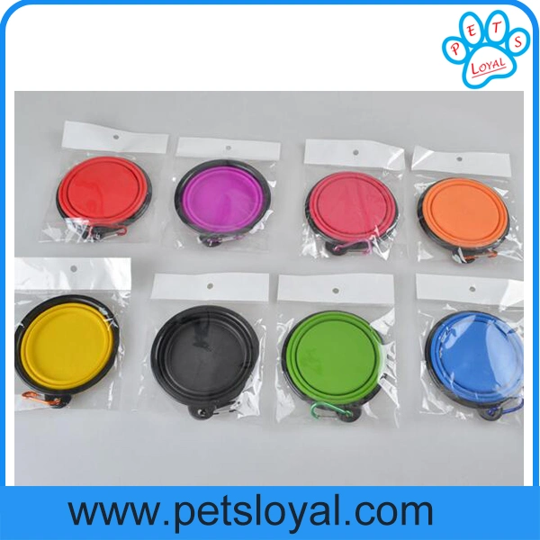 Factory Wholesale Collapsible Silicone Pet Dog Cat Bowl