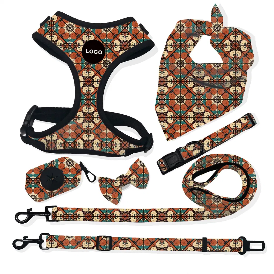 Customized OEM Pet Dog Harness Neoprene Padded Pet Dog Collar Harness Quick Release Multi-Size for Pet Dog