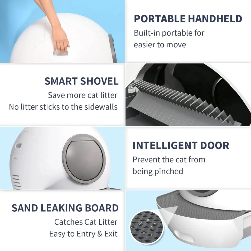 UV Disinfection Automatic Shovel Cat Litter Tray Intelligent Door Cat Litter Box Smart WiFi Self Cleaning Suitable All Cat Litter Toilet