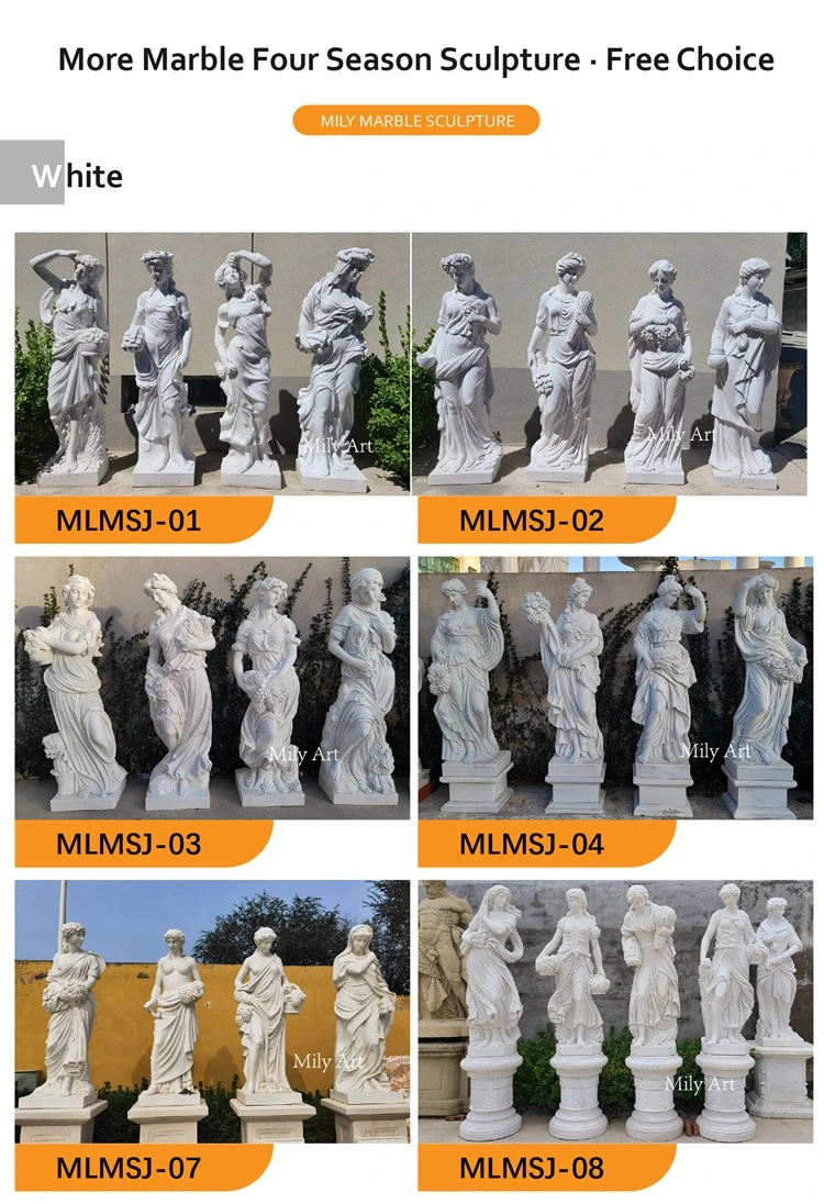 Outdoor Hand-Carved Home Decor Sculpture Art Marble Statue
