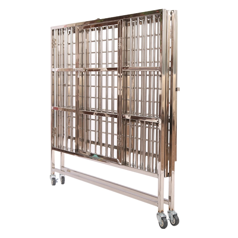 Ultralight Chew Proof Stainless Steel Stackable Heavy Duty Dog Crates and Cages for Dogs on Sale Affordable