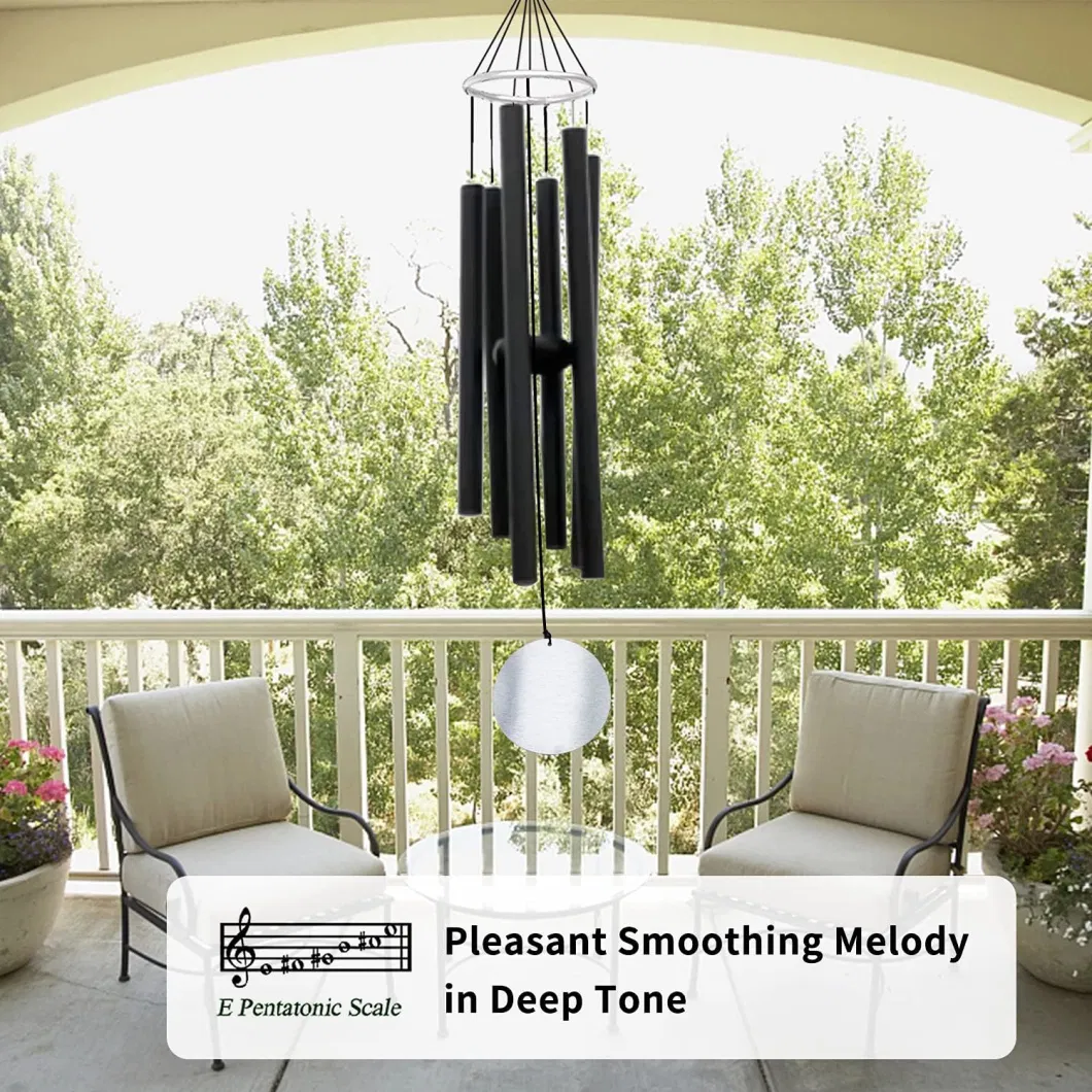 Dropshipping Personalized Wind Chimes Memorial Sympathy Gift Outdoor Garden Decoration Metal Wind Chime Ornament