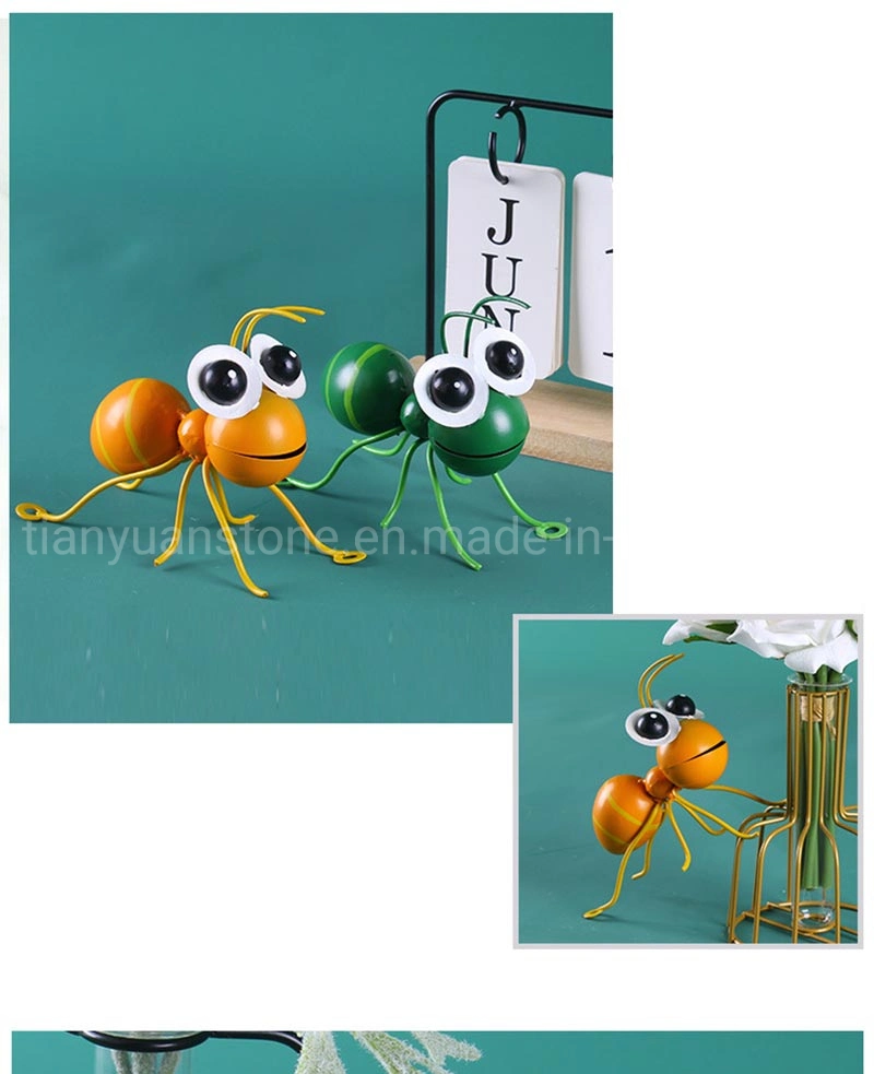 Metal Ant Art Wall Decor Sculptures Garden Animals Ornaments for Home