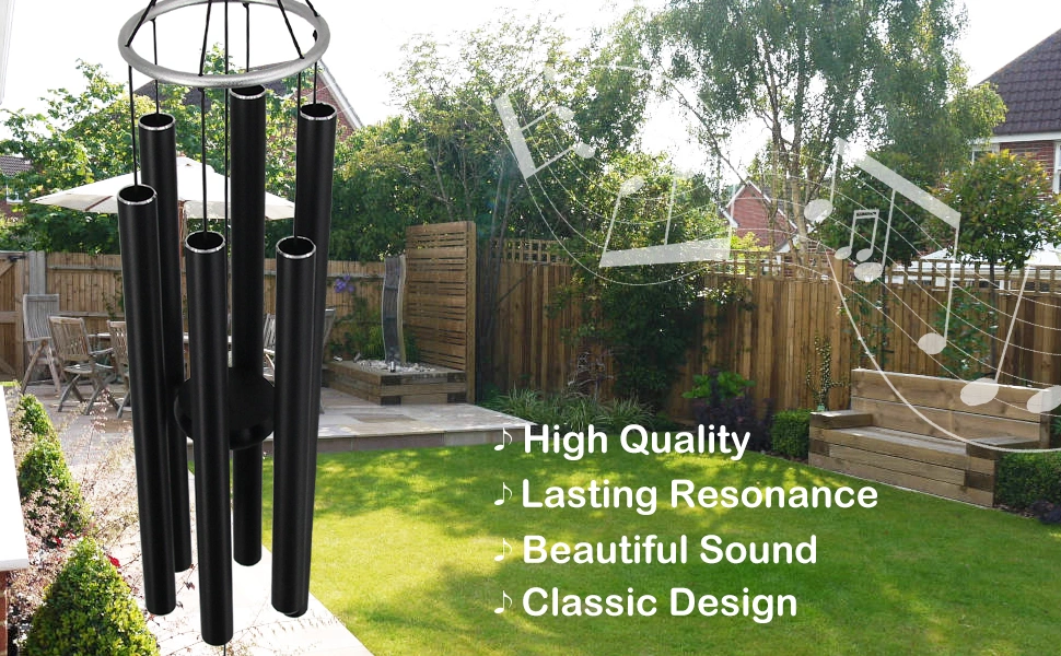 Dropshipping Personalized Wind Chimes Memorial Sympathy Gift Outdoor Garden Decoration Metal Wind Chime Ornament